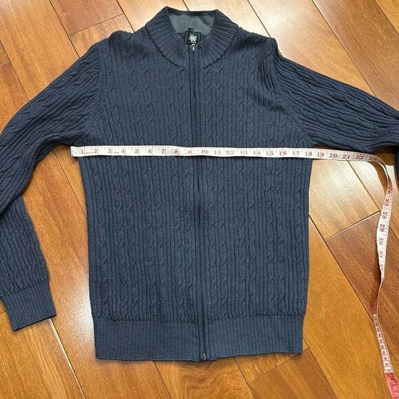 IKE Behar Men’s Cable knit Baby Alpeca Blended Sweater Cardigan size S - Picture 9 of 9